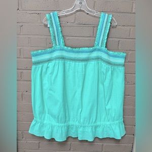 Lane Bryant NWT Aqua green summer top 26